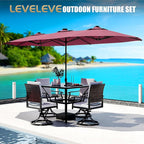 LEVELEVE 14FT Double-Sided Patio Umbrella - Image 6