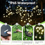 Solar Garden Lights Garden Decor, Solar Flowers Outdoor Decorative, Pathway - Image 2