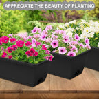 Window Box Planter, 6 Packs 17 Inches Rectangle Planters Box - Image 5