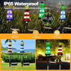 Lighthouse Outdoor Solar Lights, 2 Packs Outdoor Waterproof, Solar Trail Lights - Image 4