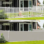 LOVE STORY Balcony Privacy Screen, 3.3'x19.7' Deck Shield Screen Fence Cover - Image 3