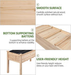 Yaheetech 2pcs Raised Garden Bed 48x24x30in Elevated Wooden Horticulture - Image 6