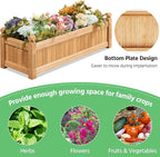 Yaheetech 43.5″ L × 16″ W × 14″ H Wooden Raised Garden Bed, Horticulture - Image 5