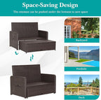 Tangkula Patio Rattan Daybed - Image 7