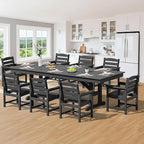 SERWALL 9 Piece Outdoor Dining Set - Image 9