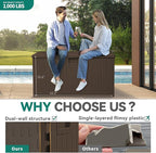 YITAHOME XXL 230 Gallon Large Deck Box, Outdoor Storage - Image 6