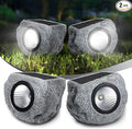 Solar Rock Lights Outdoor 2 Pack, Bright Solar Spotlights Outdoor Waterproof by Timeflies
