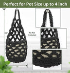 3 Packs Hanging Planters for Indoor Plants up to 4 in., Wall Plant Holder | - Image 3