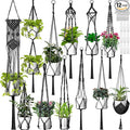 Hoteam 12 Pcs Macrame Plant Hangers Macrame Hanging Planters by Hoteam