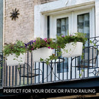 Beautiful Hanging Flower Pots for Outside Railing Or Fence - Image 3