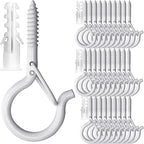 PlusRoc 30 Pack Ceiling Hooks for Hanging Plants Outdoor String Lights Heavy by PlusRoc