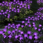 Kohlrabi Solar Garden Lights Outdoor, 4 Pack 40 LED Solar Purple Firefly Lights - Image 7