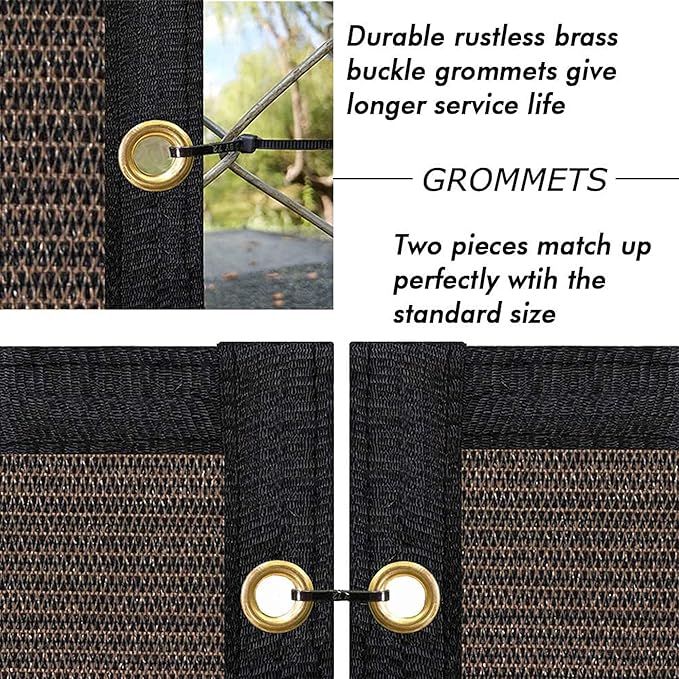 UPGRADE Privacy Fence Screen 4'x65' Brown Outdoor 90% Visibility Blockage 170 - Image 4