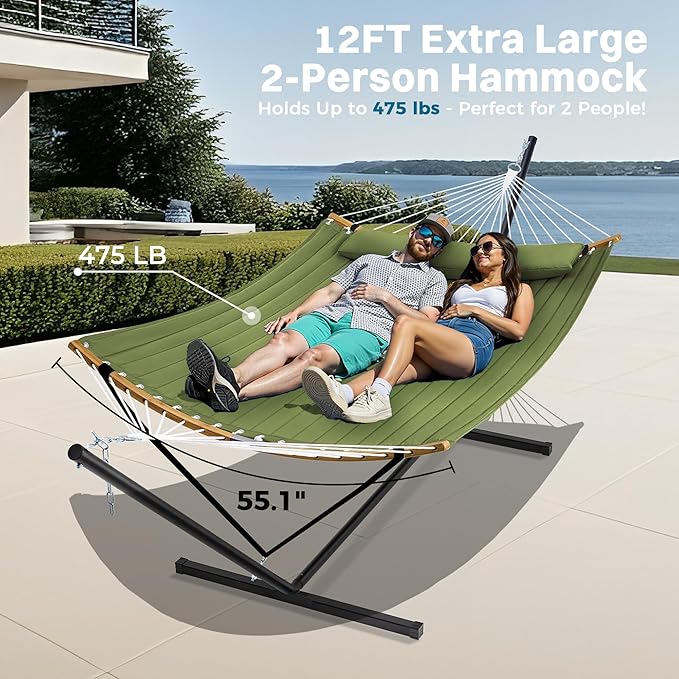 SUPERJARE Curved-Bar Hammock - Image 3
