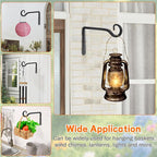 Plant Hangers Outdoor 4 Pack 10 Inch Metal Hanging Plant Bracket Metal Hanging - Image 6