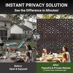 6FT Metal Privacy Screen Outdoor – Decorative Laser Cut Privacy Fence Panel - Image 4