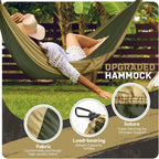 Camping Hammock Lightweight, Portable Hammocks Parachute Hammock - Image 3