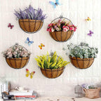 Tosnail 2 Pack Metal Wall Hanging Planter Basket - Image 4