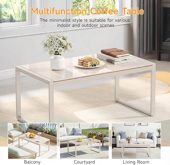 ONBRILL Rectangle Coffee Table - Image 6