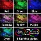 Mini 50X Twin Solar Spot Lights Outdoor Multi Color Changing RGB LED Spotlight - Image 2