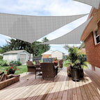 Patio Paradise 6' x 6' x 6' Sun Shade Sail Triangle Canopy Shade Cloth Fabric by Patio
