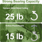 6pcs Ceiling Hooks for Hanging Plants, Hanging Hanging Lights Metal Small Hooks - Image 3