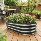 Gardmax 2 Pack Galvanized Raised Garden Bed, Lightweight Planter Boxes Outdoor - Image 8