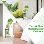 3 Tier Plant Stand Indoor Outdoor, Corner Tierd Metal Flower Shelf Pot Holder - Image 5