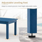 LUE BONA Outdoor Coffee Table, HDPS Patio Coffee Tables - Image 5