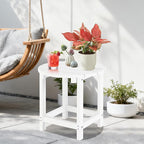 LZRS Round Adirondack Patio Side Table End Table, Outdoor Side Tables - Image 5