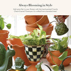 MACKENZIE-CHILDS Flowerpot, Decorative Garden Pot - Image 2