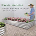 8×2×1FT Galvanized Raised Garden Bed Kit, Metal Planter Boxes，Large Outdoor - Image 7