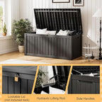 Outdoor Storage Box, Resin Deck Boxes Indoor and outdoor, Waterproof Storage - Image 3