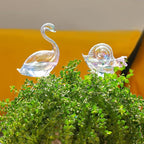 NiHome Glass Plant Self Watering Bulbs 3-Pack Iridescent Pearl Home Potted - Image 2