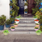 Foraineam 10 Pack Mini Hanging Planters Garden Self-Watering Flower Plant Pot - Image 7