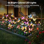 Solar Lights Outdoor Garden Decor: 6 Pack 102 Silk Butterflies - Image 5