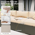 Aoxun Patio Furniture Set with Fire Pit Table, 12 Piece Outdoor Sectional Sofas - Image 2