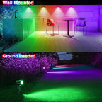 MEIKEE 6 in 1 RGB Solar Landscape Lights - Image 6