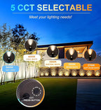 CLOUDY BAY 9W Well Lights Landscape LED In Ground Outdoor, Shielded Top - Image 5