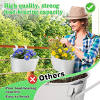 MADHOLLY Railing Planter with Drainage Holes - Image 5
