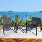 Homall 3 Pieces Patio Furniture Set Outdoor Patio Conversation Textilene Bistro - Image 2