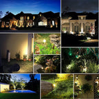 MEIHONG Solar Spot Lights Outdoor, Warm White LED Landscape Lamp Dusk to Dawn - Image 2