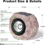 Outdoor Solar rock lights, IP65 Waterproof LED Super Bright spotlights - Image 5