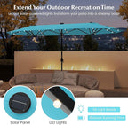 Tangkula 9 Pieces Rattan Outdoor Dining Set - Image 4