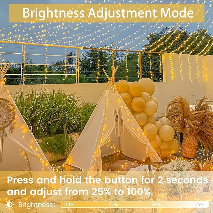 Connectable 200 LED String Lights Indoor Outdoor - Image 3