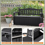 Homall 75 Gallon Outdoor Storage Benches Lockable Deck Box - Image 6