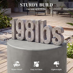 HOMCOM Outdoor Side Table, Round Small End Table - Image 5