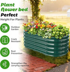 17" Tall Outdoor Garden Raised Garden Bed Kits, 4ft X 2ft Oval, 0.8MM Thick - Image 3