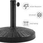Yaheetech 31lbs Umbrella Base, Heavy Duty Patio Umbrella Base Stand, Round - Image 7
