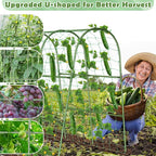 Cucumber Trellis for Raised Bed, Garden Arch Trellis for Climbing Plants Outdoor - Image 6